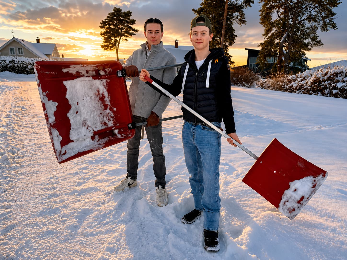 Snømåking i Halden — omtalt i Halden Arbeiderblad
